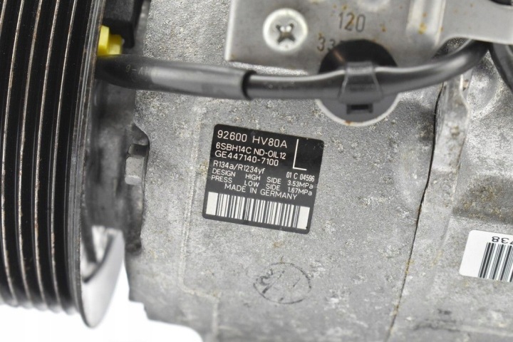 фото №10, Qashqai 2 j11 компресор кондиціонера 92600-hv80a
