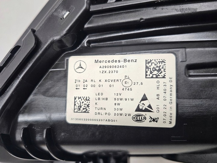 фото №10, Mercedes mb amg gt w290 лампа перед правая полный led multibeam