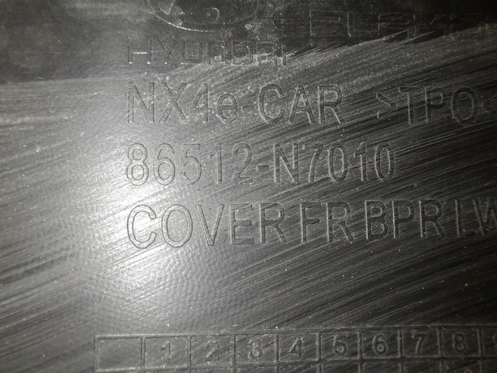 фото №12, Hyundai tucson iv 20- спойлер накладка бампера перед передня 86512-n7010