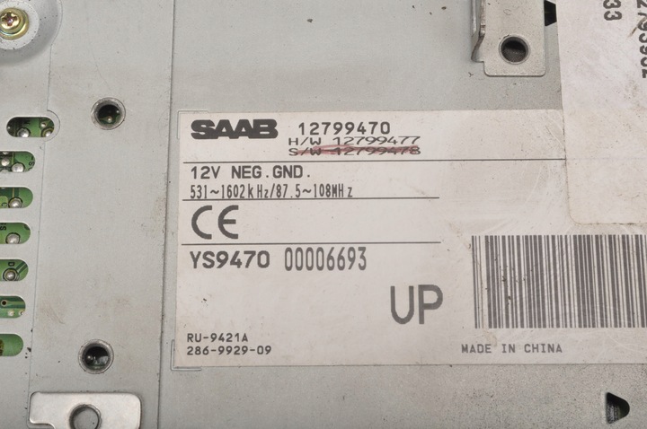 фото №4, Saab 9-3 ii радио 12799470