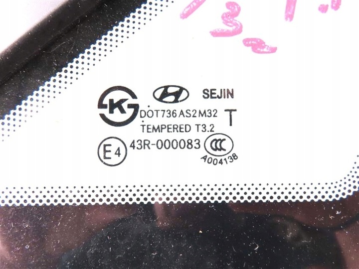 фото №2, Скло задня права hyundai i30 ii хетчбек 2011-2017 рік pod хром