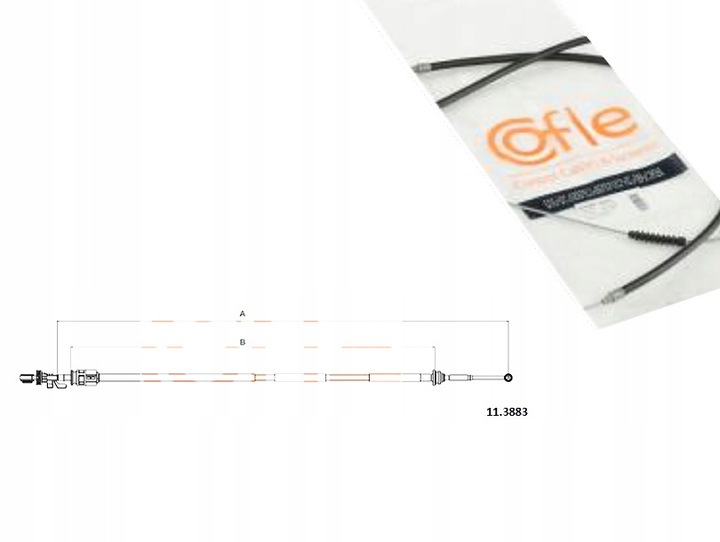 фото №1, Трос тяга изменения коробки передач трос 11.3883 citroen c5 04- peugeot 407