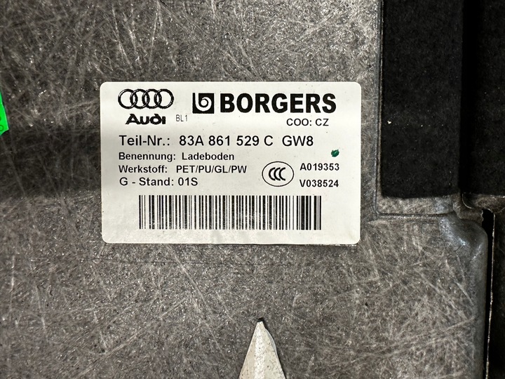 фото №3, Audi q3 83a пол багажника 83a861529c gw8