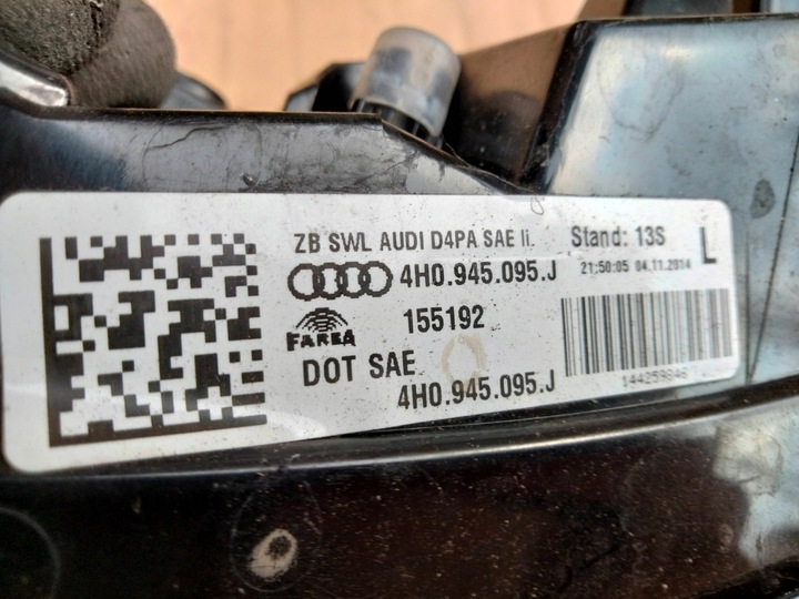 фото №4, Лампа задняя audi a8 d4 4h0945095j