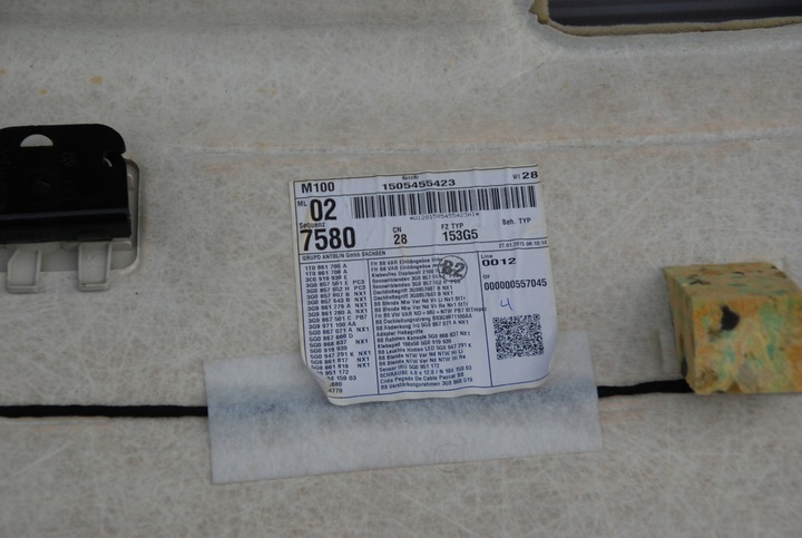 фото №11, Потолок vw passat b8 универсал