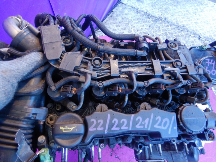 фото №6, Ford fiesta mk6 1,6 tdci hhjd двигатель + насос + форсунки тест измерение kompresj