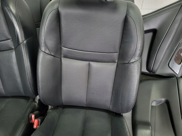 фото №6, Nissan x-trail t32 сидіння диван боковина сидіння обшивки чорна шкіра uk