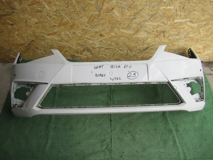 фото №2, Seat ibiza 5 v 6f 17- бампер перед pdc белый 6f0807221d
