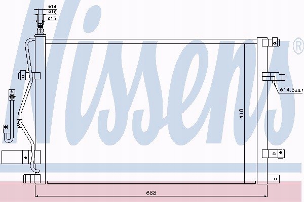 фото №12, Конденсатор nissens 30676602 6848889 8683360 3110132