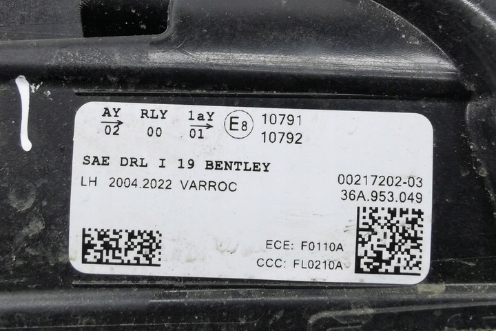 фото №14, Галоген лівий переднє bentley bentayga 36a953049 2022