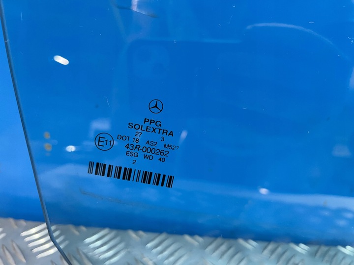 фото №2, Mercedes w211 скло двері праві перед синя