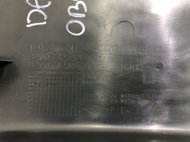 фото №10, Боковина багажника лівий dacia sandero i 8200732354