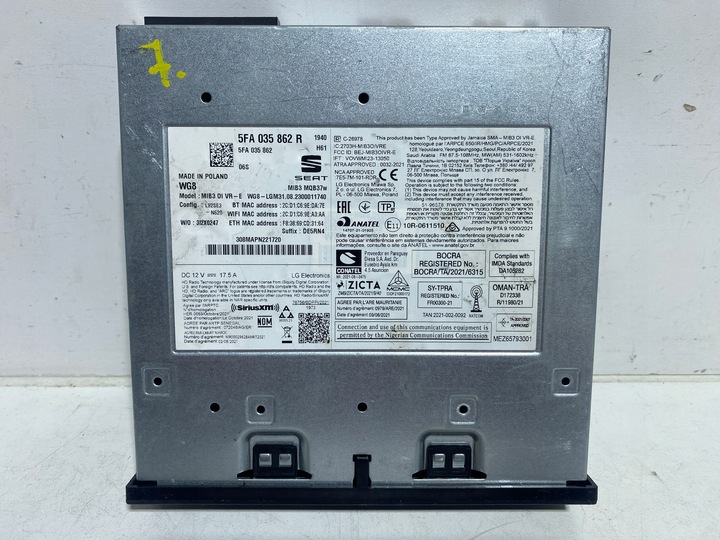 фото №6, Навігація meb mib3 mmi зчитувач панель cupra formentor leon 5fa035862r #