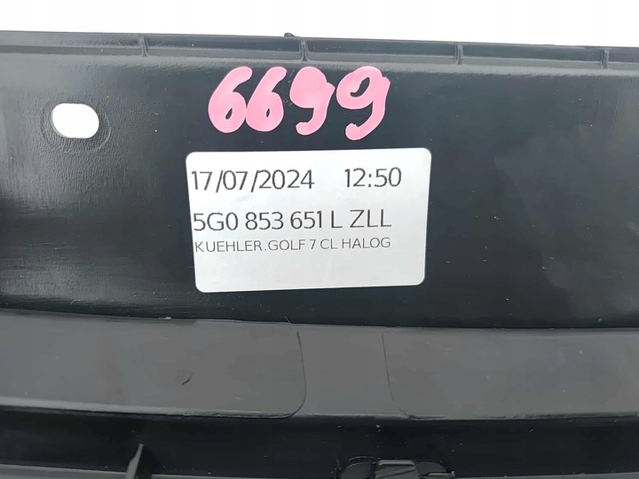 фото №11, Volkswagen golf vii 12-16 r-line решётка радиатора решётка бампера перед новое оригинальный номер 6699