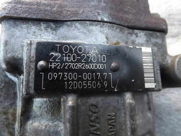 фото №10, Toyota corolla avensis verso 2.0 d4d насос впрыскивающий 22100-27010