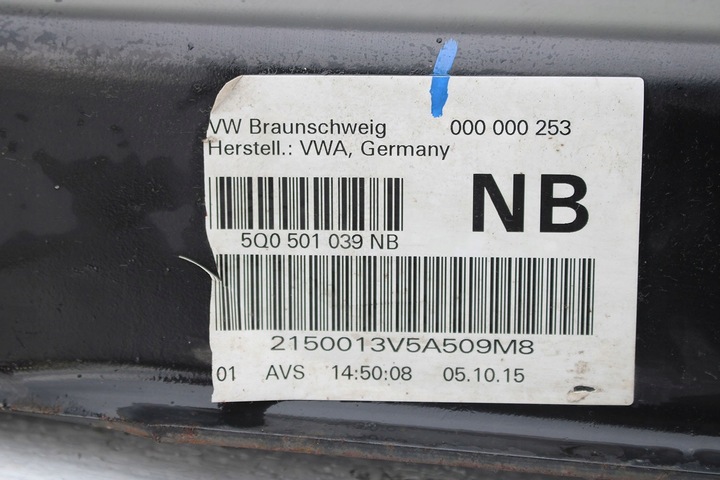 фото №9, Vw golf vii 7 балка подвешивание задняя 5q0501049ba зад подрамник траверса 5q0501