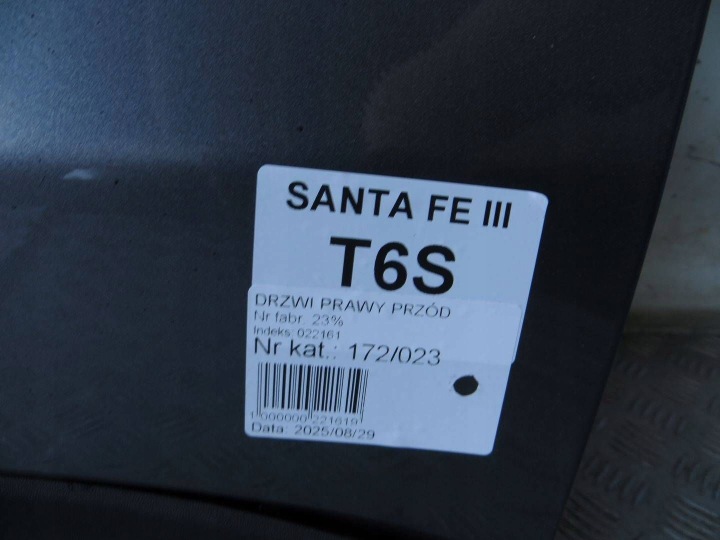 фото №6, Hyundai sanata fe iii двері праві перед t6s 13-