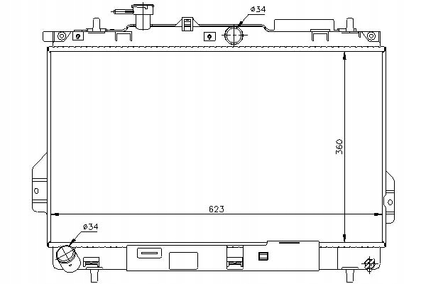 фото №1, Nissens радиаторов двигателя hyundai matrix 1.6/1.8
