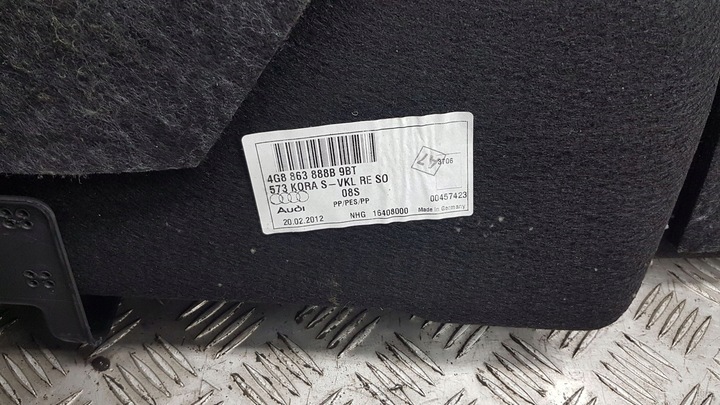 фото №7, Audi a7 s7 4g 2014 правая сторона нижний панель бардачка колёса запасного