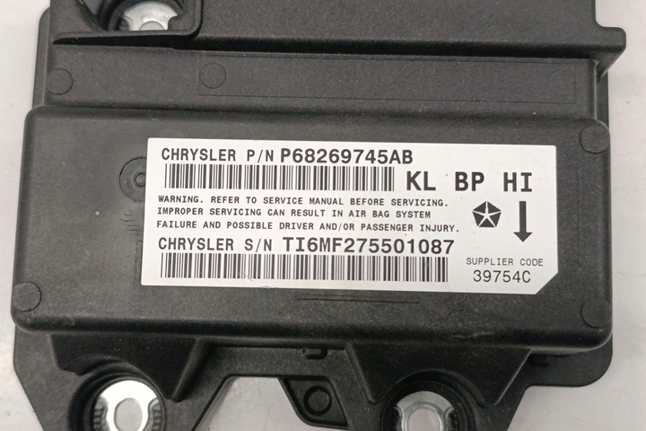 фото №3, Модуль подушка безпеки jeep cherokee kl 68269745ab 2.2l дизель 2017