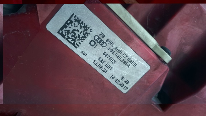 фото №8, A7 4g s7 лампа левая левый зад w крыло usa