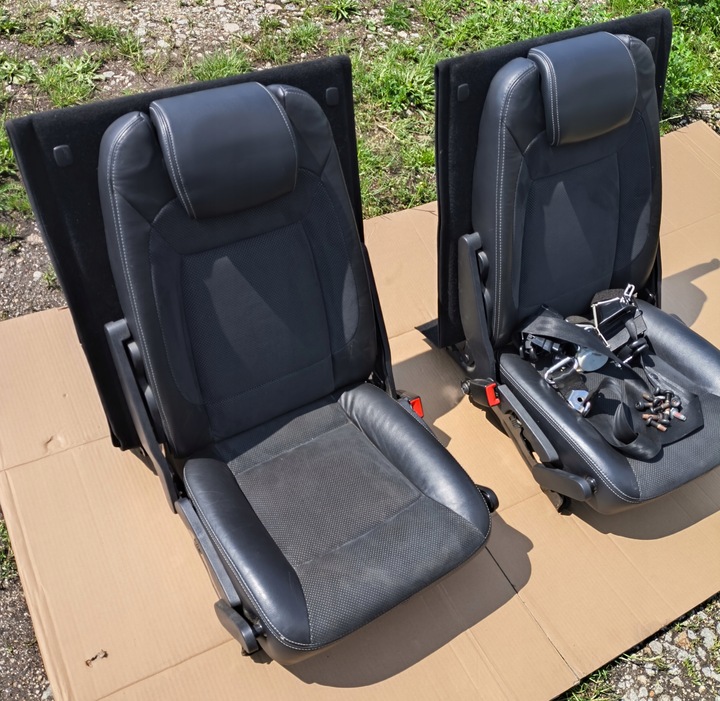 фото №8, Сиденья зад 3 ряд ford s-max mk1 рестайлинг полукожа + ремни i болты