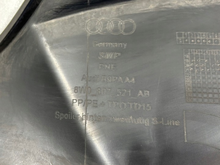 фото №7, A4 b9 рестайлинг 2019-2024 s line диффузор накладка бампера заднего