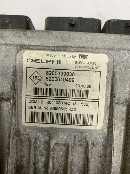 фото №2, Блок управления двигателя 8200399038 8200619409 r0410b034c