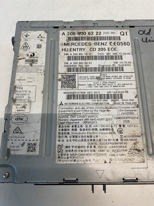 фото №3, Навигация радио ntg5 hue mercedes w205 c класс a2059006222 #