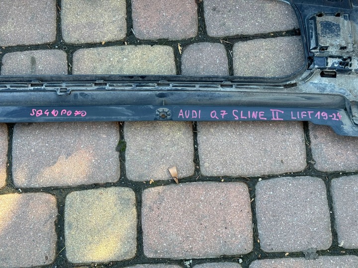 фото №11, Audi q7 ii 2 4m рестайлінг 19-24 бампер зад задній спойлер дифузор dół накладка