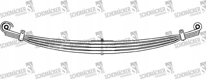 фото №1, Рессора daf schomäcker 29330000, o.e. 1257276