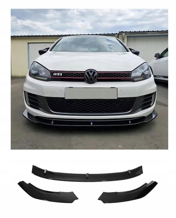 фото №1, Сплиттер накладка спойлер vw golf 6 mk vi gti спойлер spliter volkswagen