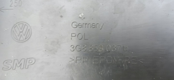 фото №9, Vw arteon 2017- захист накладка ременя перед 3g8853037b