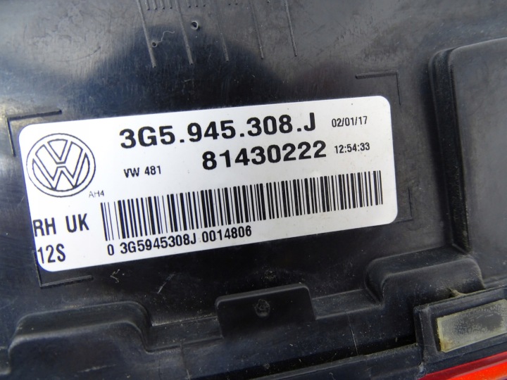 фото №11, Фара права зад права задня w кришка багажника 3g5945308j vw passat b8 sedan