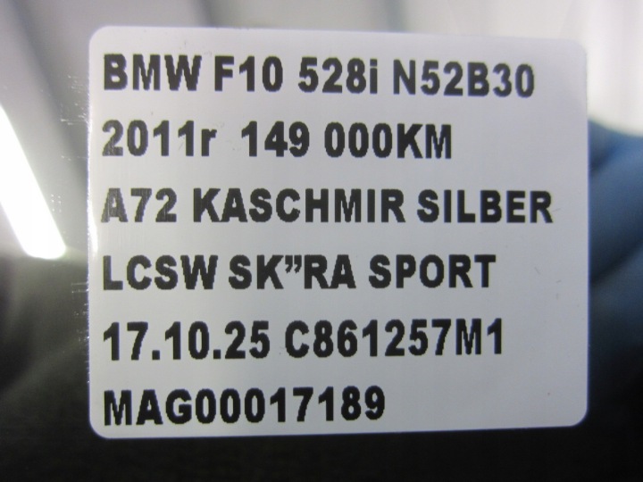фото №16, Bmw f10 f11 kaschmirsilber a72 a72/7 дзеркало ліве 3pin з вкладка фотохромний