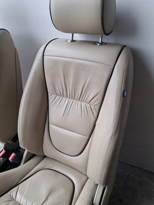 фото №6, Сидіння перед диван зад комплект jagóra xj x350 європа світла шкіра 2006 рік