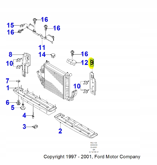 фото №8, Дефлектор воздуха левый ford escort/orion 1990-1995 оригинальный номер 6190636