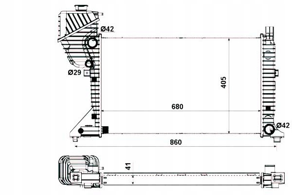 фото №2, Радіаторів mercedes sprinter cdi 00-06 nrf