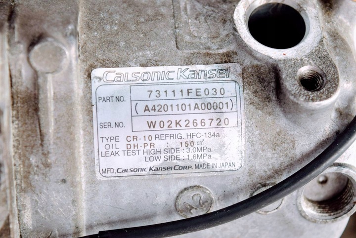 фото №4, Компрессор кондиционер subaru impreza wrx sti 03-05