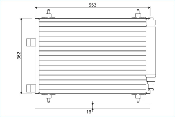 фото №1, Конденсатор, кондиціонер valeo 817526