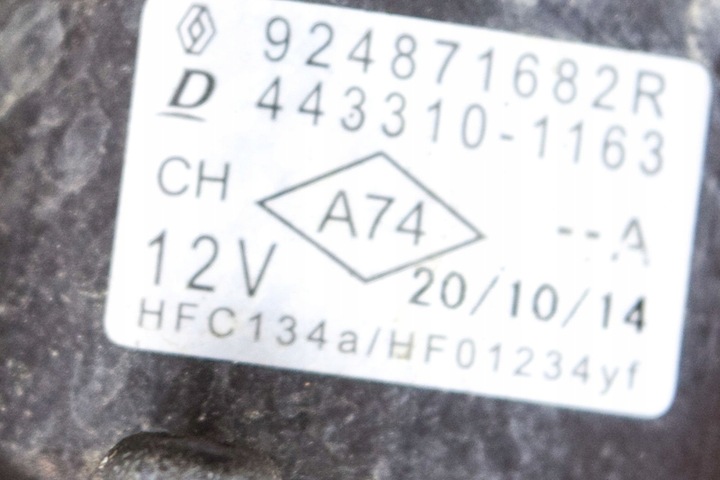 фото №6, Renault zoe кондиционер клапан a/c 443310-1163 924871682r 65kw 2015