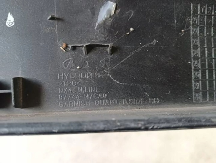 фото №6, M24 планка na крыло зад правая hyundai tucson iv 4 87744n7ca0