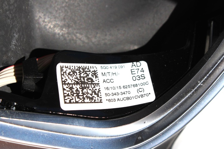 фото №12, Vw golf 7 sportsvan b8 руль 5g0419091ad 5g0419091fh с подогревом biega