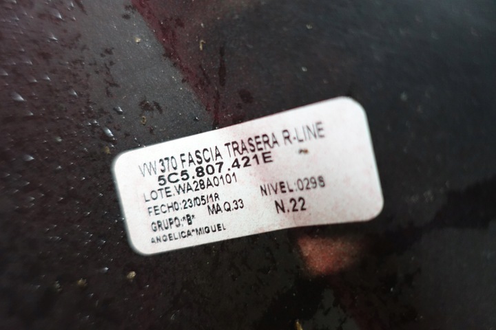 фото №10, Vw beetle 5c r-line бампер зад задній pdc дифузор спойлер ly3d