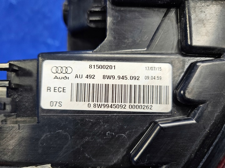 фото №8, Audi a4 b9 avant лампа задняя правая европа правый зад 8w9945092