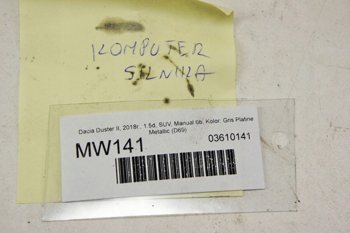 фото №7, Mw141 dacia duster ii 1.5d комп'ютер двигуна