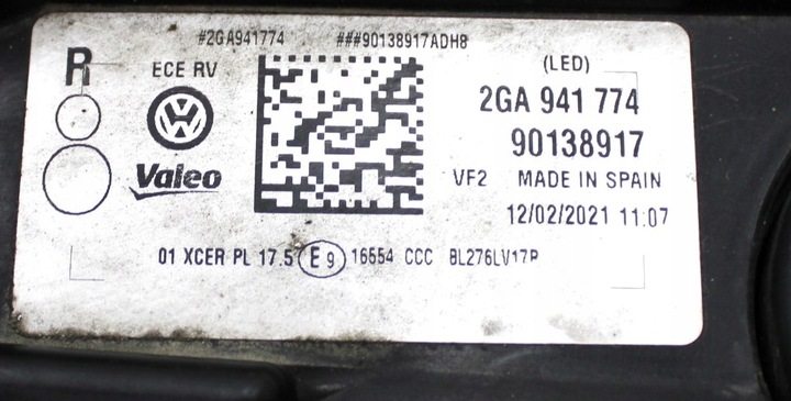 фото №10, Vw t-roc 2ga лампа правая перед передняя полный led eu org 2ga941774