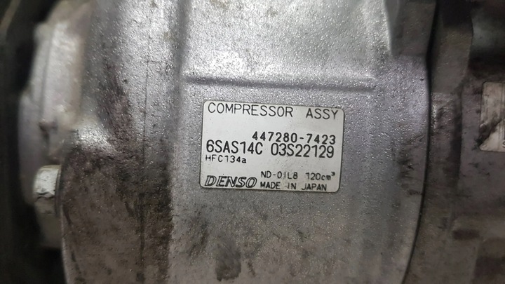 фото №5, Компрессор кондиционера 447280-7423 mercedes cla w176 gla x156 w246 2.2 cdi