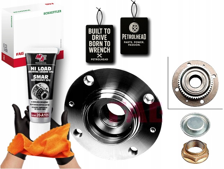 фото №1, Набор подшипник колёса з ступица зад транспортные средства з abs citroe #petrolhead pro+ kit7