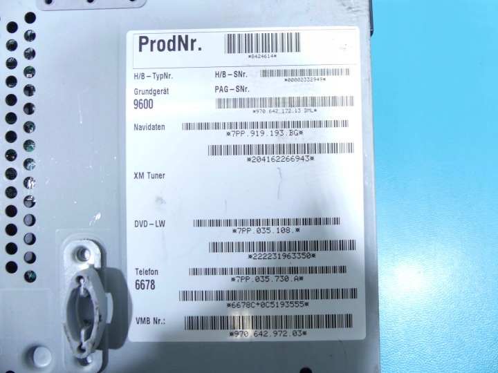 фото №9, Магнитола заводские porsche panamera i 970 97064217213 7pp919193bg